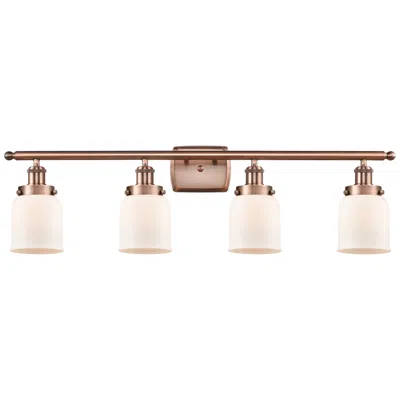 Innovations Lighting Ballston Urban Bell 5" 4 Light 36" Led Bath Light - Copper - Whit