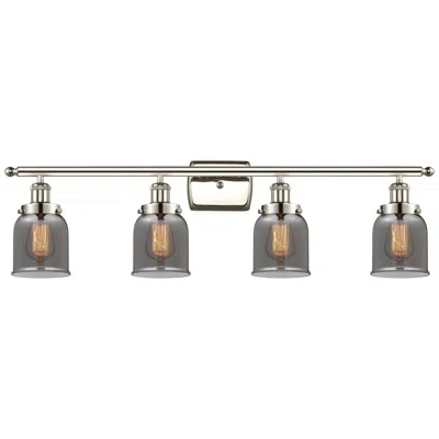 Innovations Lighting Ballston Urban Bell 5" 4 Light 36" Led Bath Light - Polished Nick