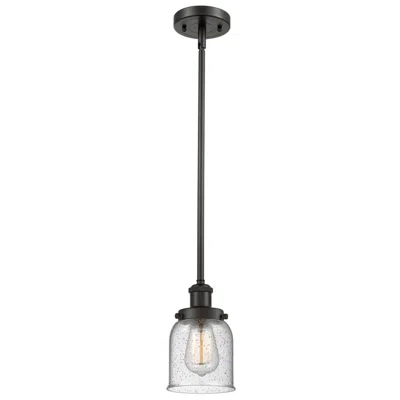 Innovations Lighting Ballston Urban Bell 5" Bronze Stemmed Mini Pendant W/ Seedy Shade