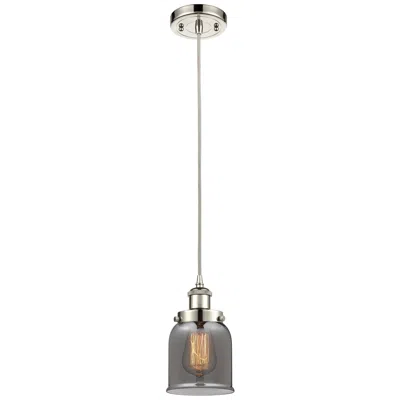 Innovations Lighting Ballston Urban Bell 5" Led Mini Pendant - Polished Nickel - Plated Smo