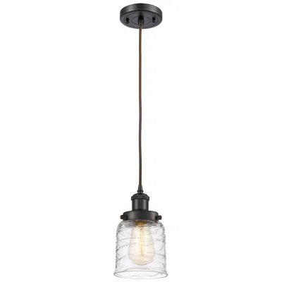 Innovations Lighting Ballston Urban Bell 5" Oil Rubbed Bronze Corded Mini Pendant W/ Deco S