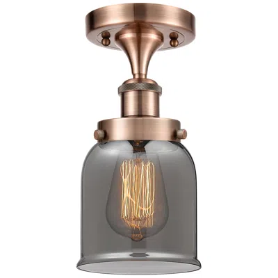 Innovations Lighting Ballston Urban Bell  5" Semi-flush Mount - Antique Copper - Plated Smo
