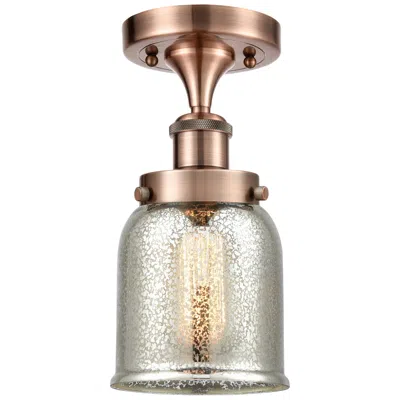 Innovations Lighting Ballston Urban Bell  5" Semi-flush Mount - Copper - Silver Plated Merc