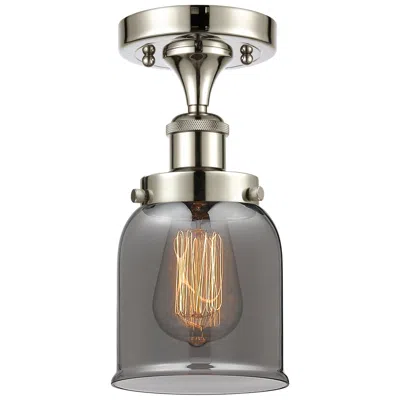 Innovations Lighting Ballston Urban Bell  5" Semi-flush Mount - Polished Nickel - Plated Sm