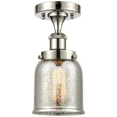 Innovations Lighting Ballston Urban Bell  5" Semi-flush Mount - Polished Nickel - Silver Me