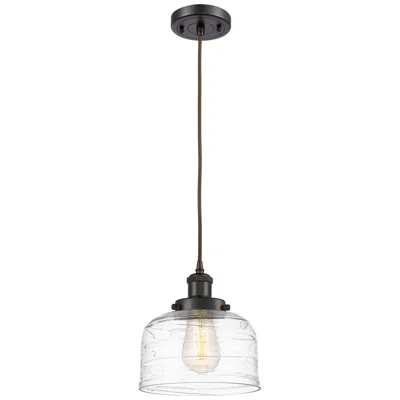 Innovations Lighting Ballston Urban Bell 8" Oil Rubbed Bronze Corded Mini Pendant W/ Deco S