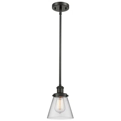 Innovations Lighting Ballston Urban Cone 6" Bronze Stemmed Mini Pendant W/ Clear Shade