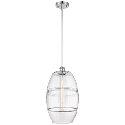 Innovations Lighting Ballston Vaz 10" Wide Polished Chrome Stem Hung Mini Pendant W/ Clear