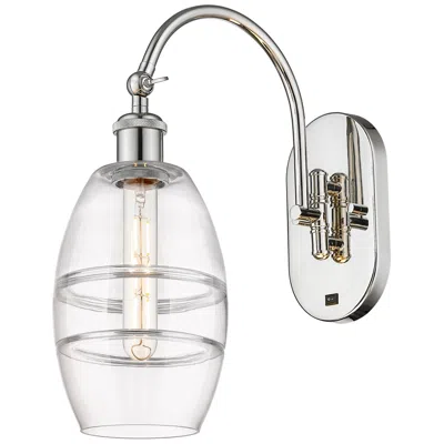 Innovations Lighting Ballston Vaz 11.63"h Polished Nickel Adjustable Sconce W/ Clear Shade