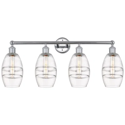 Innovations Lighting Ballston Vaz 11.63"h Satin Nickel Adjustable Sconce W/ Clear Shade In Gray