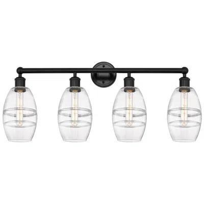 Innovations Lighting Ballston Vaz 13.38"h Black Brass Adjustable Sconce W/ Blue Shade