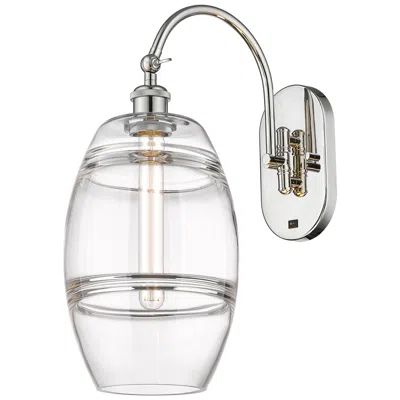 Innovations Lighting Ballston Vaz 13.38"h Polished Nickel Adjustable Sconce W/ Clear Shade