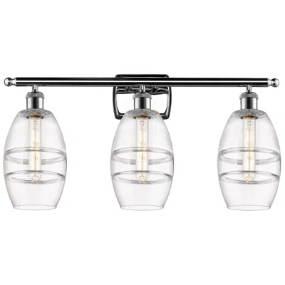 Innovations Lighting Ballston Vaz 25.88"w 3 Light Polished Chrome Bath Light W/ 6" Cle