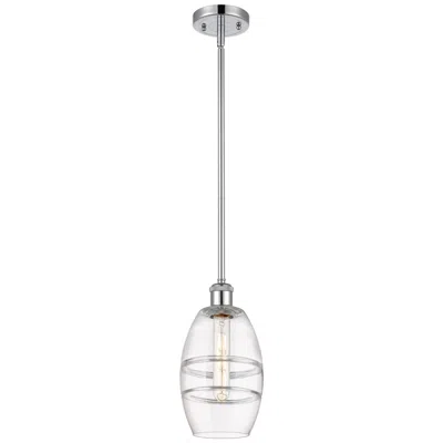 Innovations Lighting Ballston Vaz 5.88" Wide Polished Chrome Stemmed Mini Pendant W/ Clear