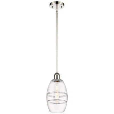 Innovations Lighting Ballston Vaz 5.88" Wide Polished Nickel Stemmed Mini Pendant W/ Clear