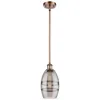 Innovations Lighting Ballston Vaz 5.88"w Copper Stemmed Mini Pendant W/ Light Smoke Shade In Gold