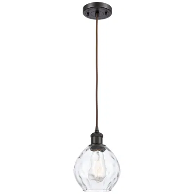 Innovations Lighting Ballston Waverly 6" Oil Rubbed Bronze Corded Mini Pendant W/ Clear Sha
