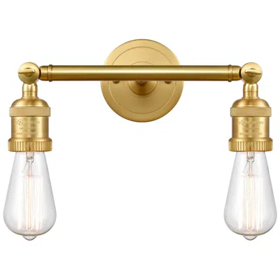 Innovations Lighting Bare Bulb 11" 2-light Satin Gold Bath Light