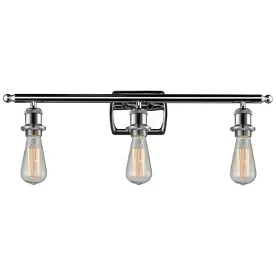 Innovations Lighting Bare Bulb 3 Light 26" Led Bath Light - Polished Chrome