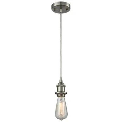 Innovations Lighting Bare Bulb 5" Led Mini Pendant - Brushed Satin Nickel Finish