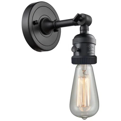Innovations Lighting Bare Bulb 5" Led Sconce - Matte Black Finish