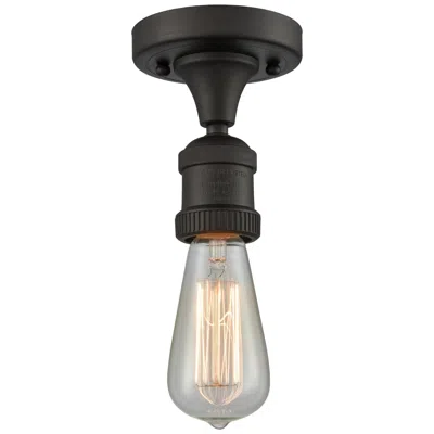 Innovations Lighting Bare Bulb  5" Led Semi-flush Mount - Oil Rubbed Bronze Finish In Multi