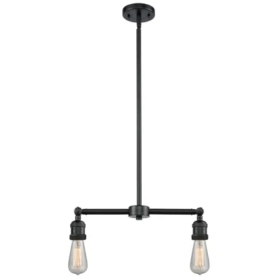 Innovations Lighting Bare Bulb 8" Wide 3 Light Oil Rubbed Bronze Island Light