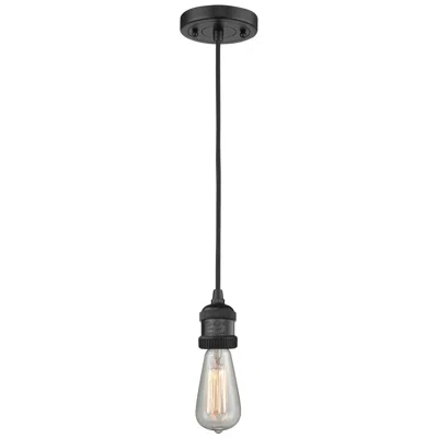 Innovations Lighting Bare Bulb Mini Pendant Matte Black