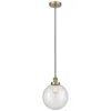 Innovations Lighting Beacon 10" Antique Brass Mini Pendant W/ Clear Shade In Gold