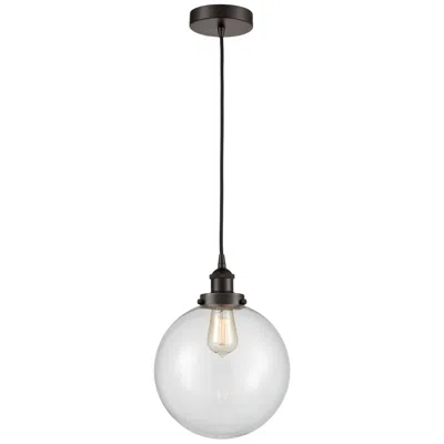 Innovations Lighting Beacon 10" Oil Rubbed Bronze Mini Pendant W/ Clear Shade