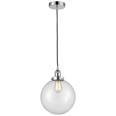 Innovations Lighting Beacon 10" Polished Chrome Mini Pendant W/ Clear Shade