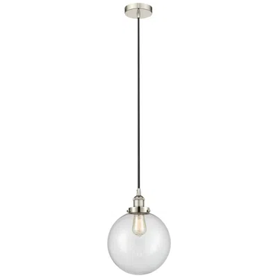 Innovations Lighting Beacon 10" Polished Nickel Mini Pendant W/ Clear Shade