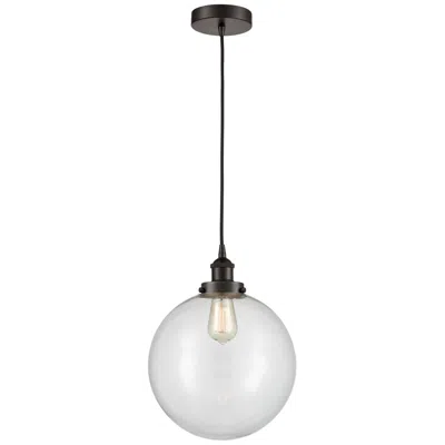 Innovations Lighting Beacon 12" Oil Rubbed Bronze Mini Pendant W/ Clear Shade