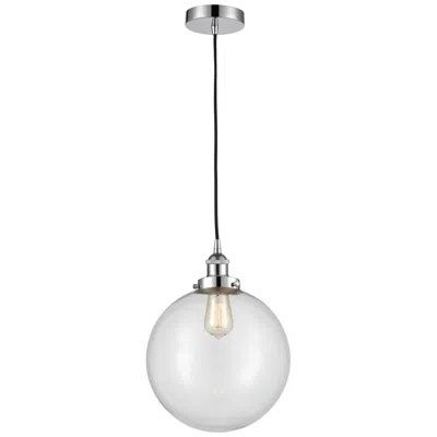 Innovations Lighting Beacon 12" Polished Chrome Mini Pendant W/ Clear Shade