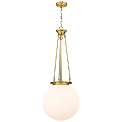 Innovations Lighting Beacon 15 3/4" Gold And White Glass Pendant