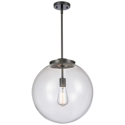 Innovations Lighting Beacon 16" Matte Black Pendant W/ Clear Shade