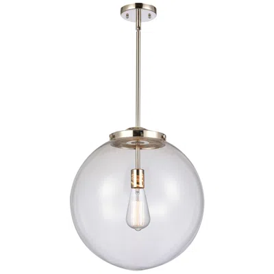 Innovations Lighting Beacon 16" Polished Nickel Pendant W/ Clear Shade