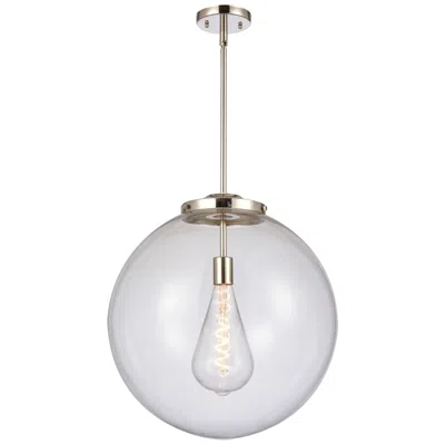 Innovations Lighting Beacon 18" Polished Nickel Pendant W/ Clear Shade