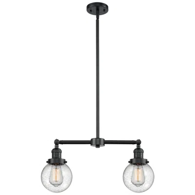 Innovations Lighting Beacon - 2 Light 23" Island Light - Oil Rubbed Bronze  - Seedy Shade