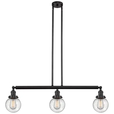 Innovations Lighting Beacon 3 Light 39" Led Island Light - Oil Rubbed Bronze  - Seedy Shade