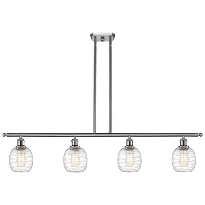 Innovations Lighting Belfast 4 Light 48" Island Light - Brushed Satin Nickel  - Deco Swirl