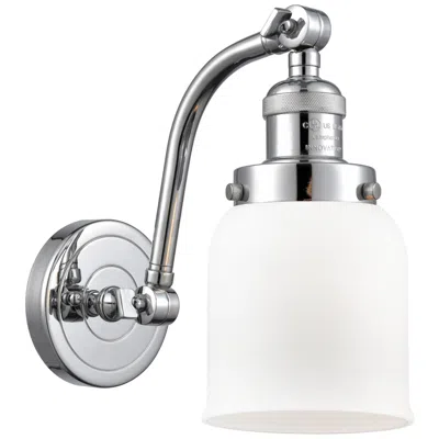 Innovations Lighting Bell 11 1/2"h Polished Chrome And White Glass Wall Sconce