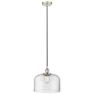 Innovations Lighting Bell 12" Led Mini Pendant - Polished Nickel - Clear Shade