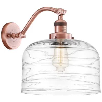 Innovations Lighting Bell 12" Led Sconce - Copper Finish - Swirl Shade