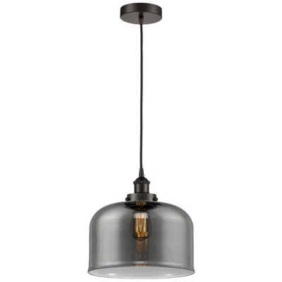 Innovations Lighting Bell 12" Oil Rubbed Bronze Mini Pendant W/ Plated Smoke Shade