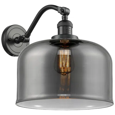 Innovations Lighting Bell 13" High Oil Rubbed Bronze Sconce W/ Plated Smoke Shade
