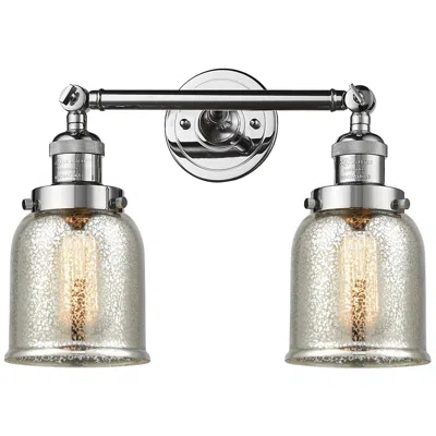 Innovations Lighting Bell 15" 2-light Polished Chrome Bath Light W/ Silver Plated Mercury S