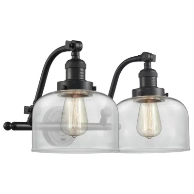Innovations Lighting Bell 18" 2 Light Oil Rubbed Bronze Led Bath Light W/ Clear Shade
