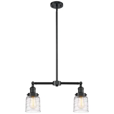 Innovations Lighting Bell - 2 Light 21" Led Island Light - Oil Rubbed Bronze  - Deco Swirl
