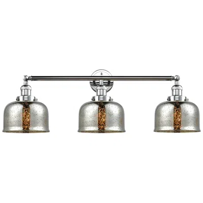 Innovations Lighting Bell 3 Light 32" Bath Light - Polished Chrome - Silver Plated Mercury